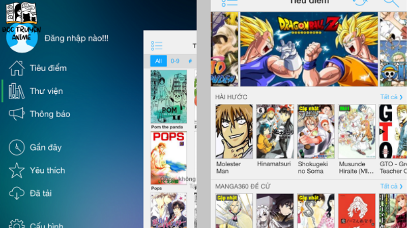 app đọc truyện tranh anime